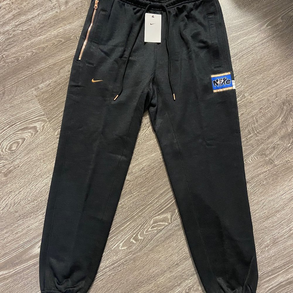 Nike Lil' Penny Premium Sweatpants Black Blue Metallic Copper DA6755-010 Mens